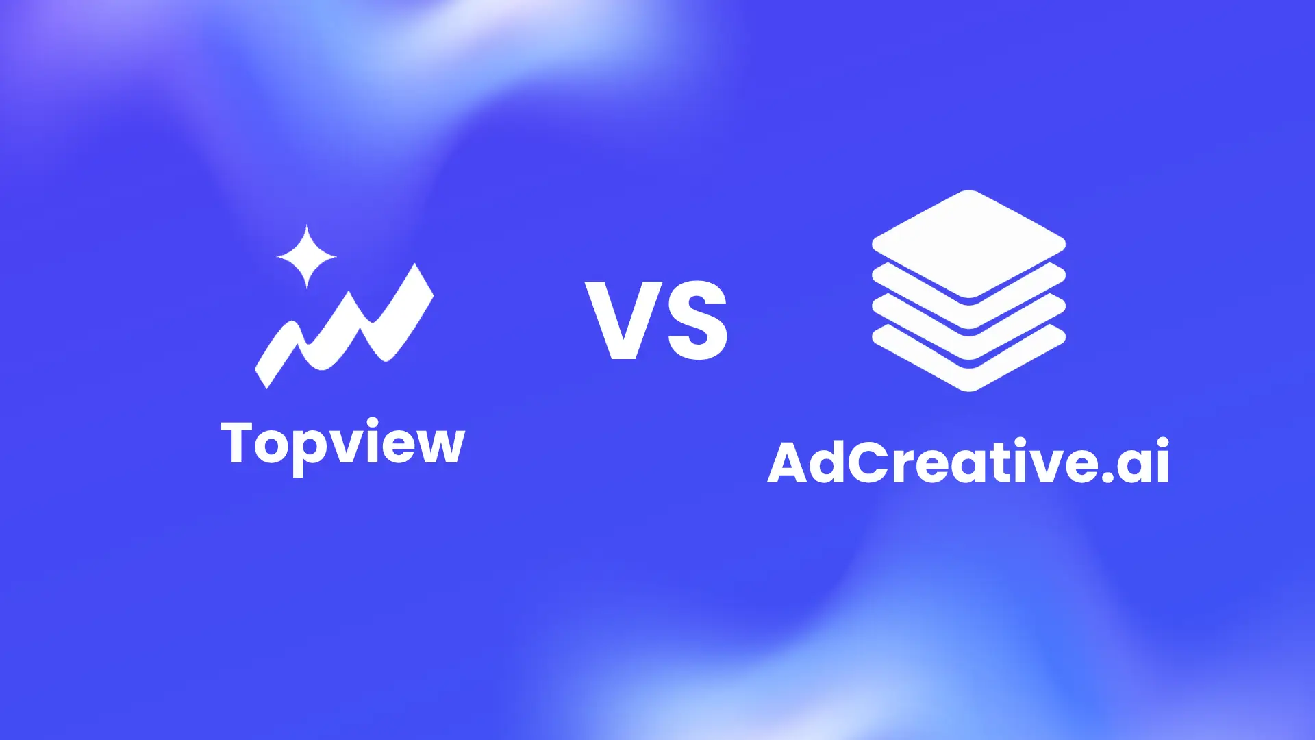 Topview AI vs AdCreative.ai comparison visual for marketers and creative teams