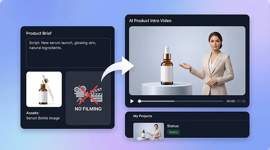 Create product intro videos without filming