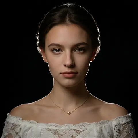 Relit portrait — back