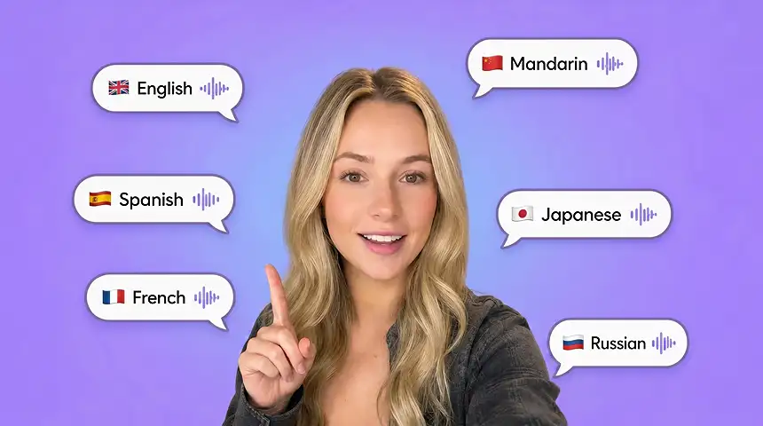 Localize marketing messages with avatars and voices