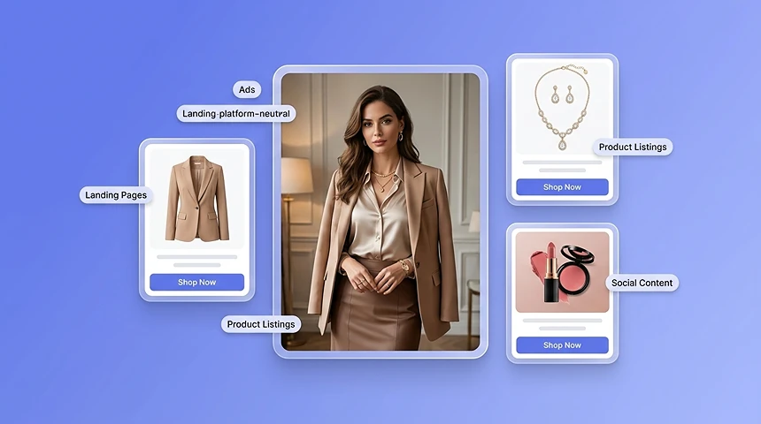 Virtual try-on for fashion and product images