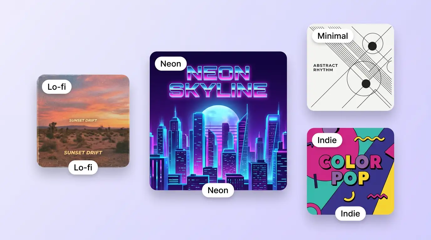 AI Album Cover Generator benefit illustration 1
