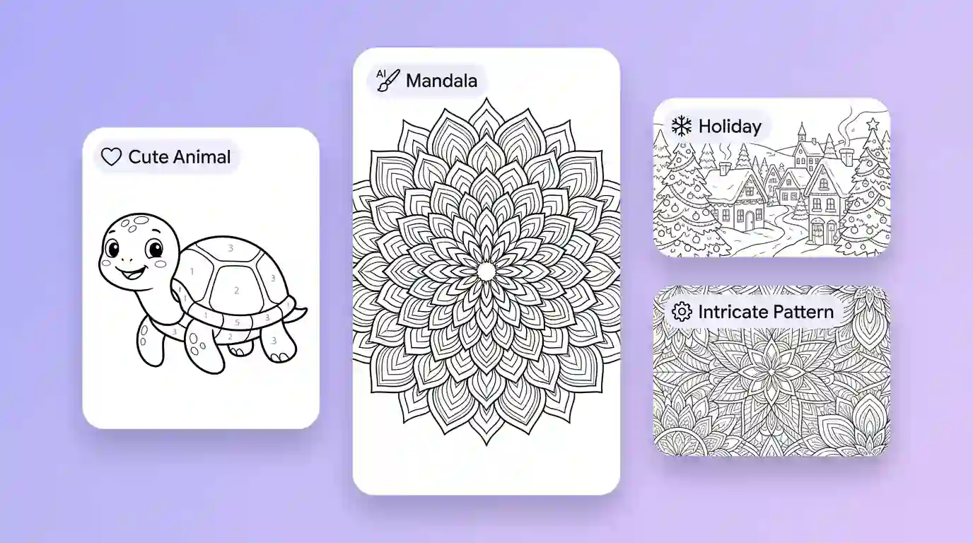 AI Coloring Page Generator benefit illustration 1
