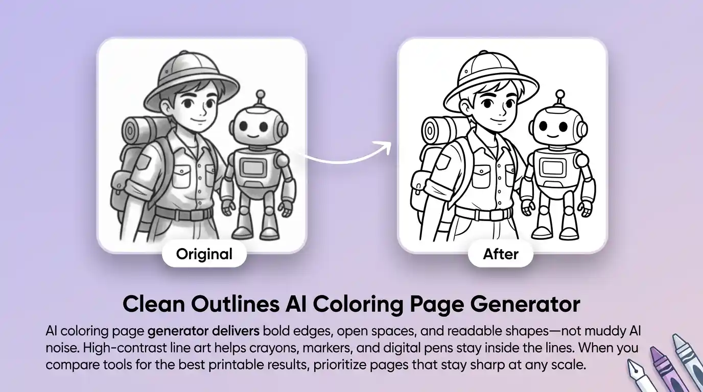 AI Coloring Page Generator benefit illustration 2