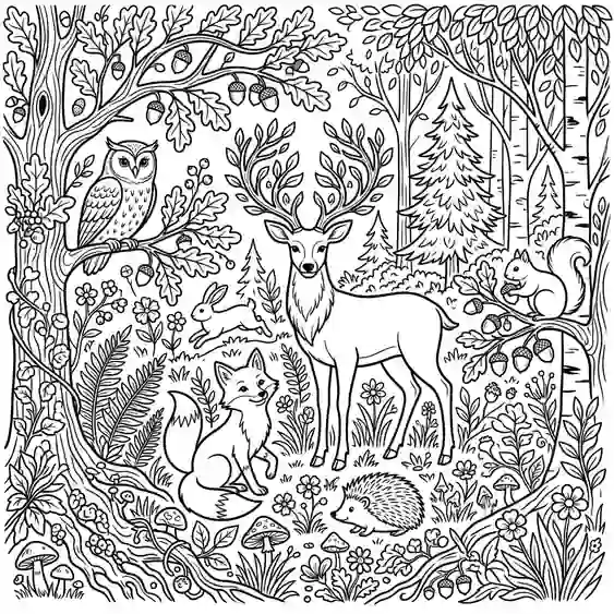 Example result AI Coloring Page Generator