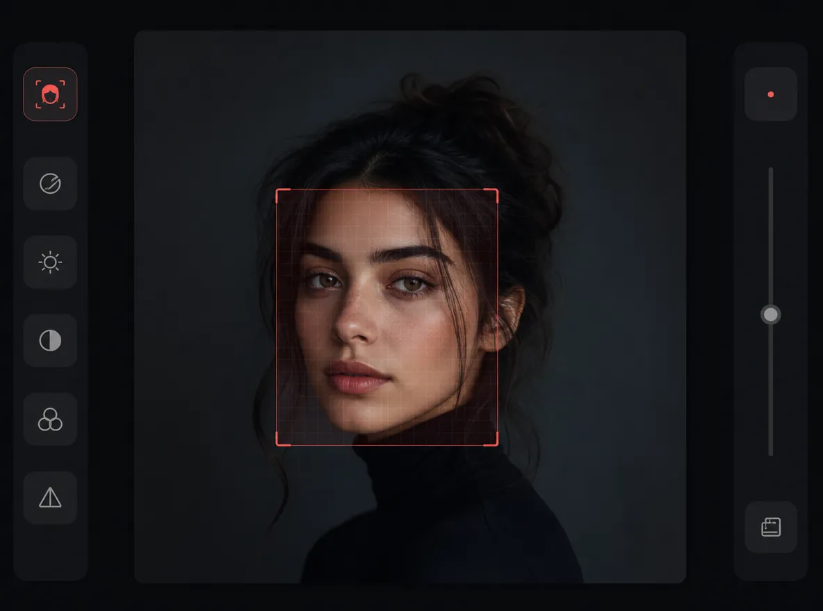 Relit-portret met behoud van de huidtextuur tijdens gezichtsverandering