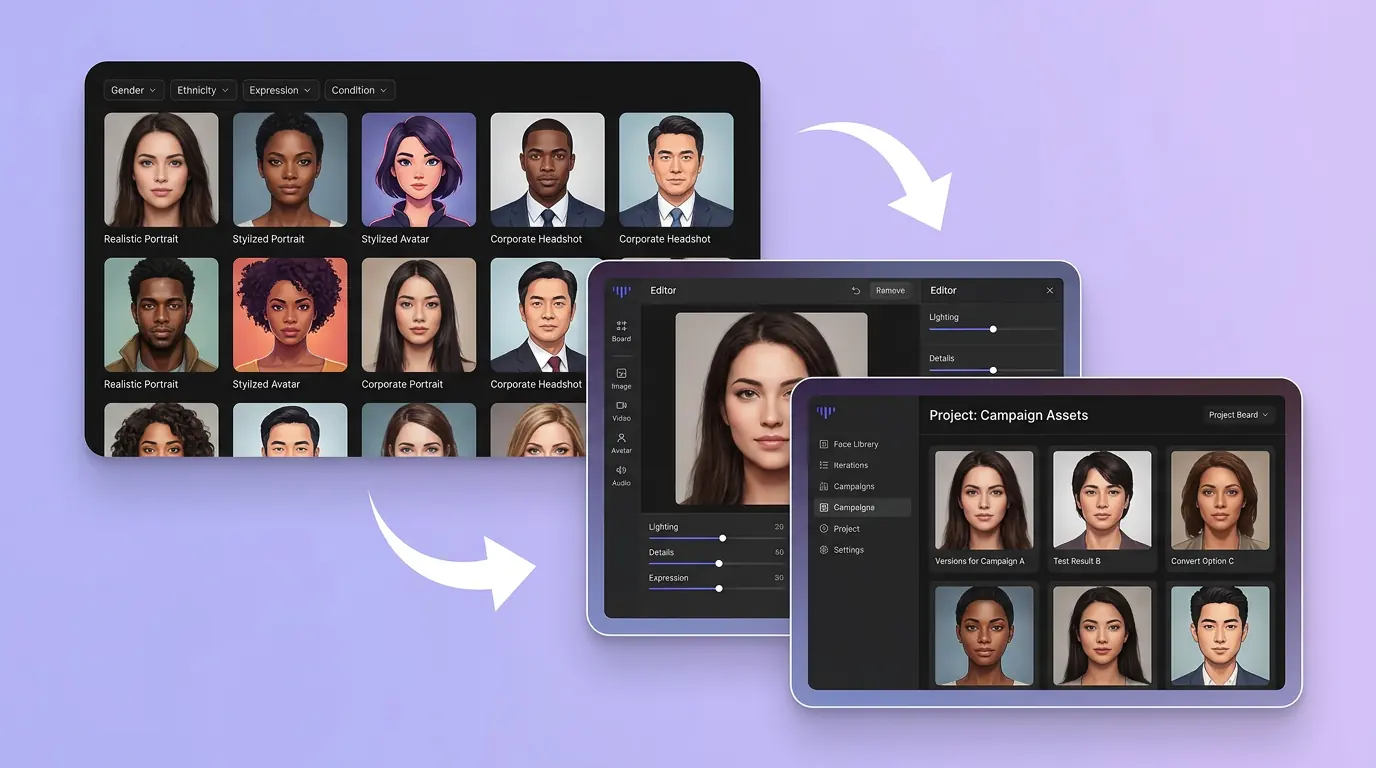 AI Face Generator benefit illustration 4