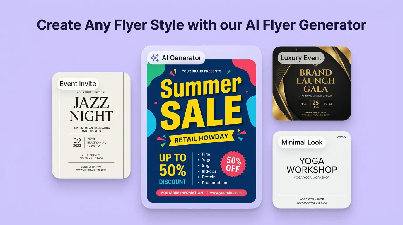 AI Flyer Generator benefit illustration 1