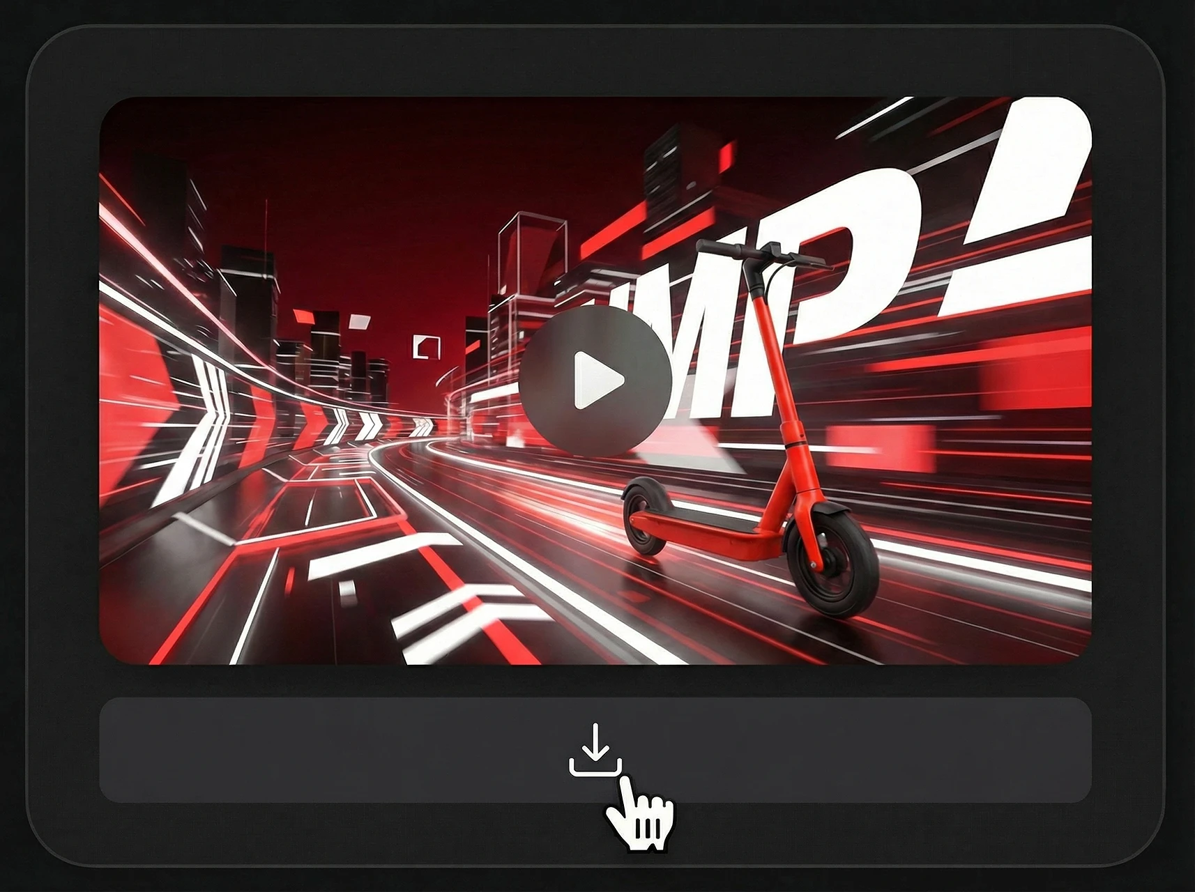 Download the AI-generated video file
