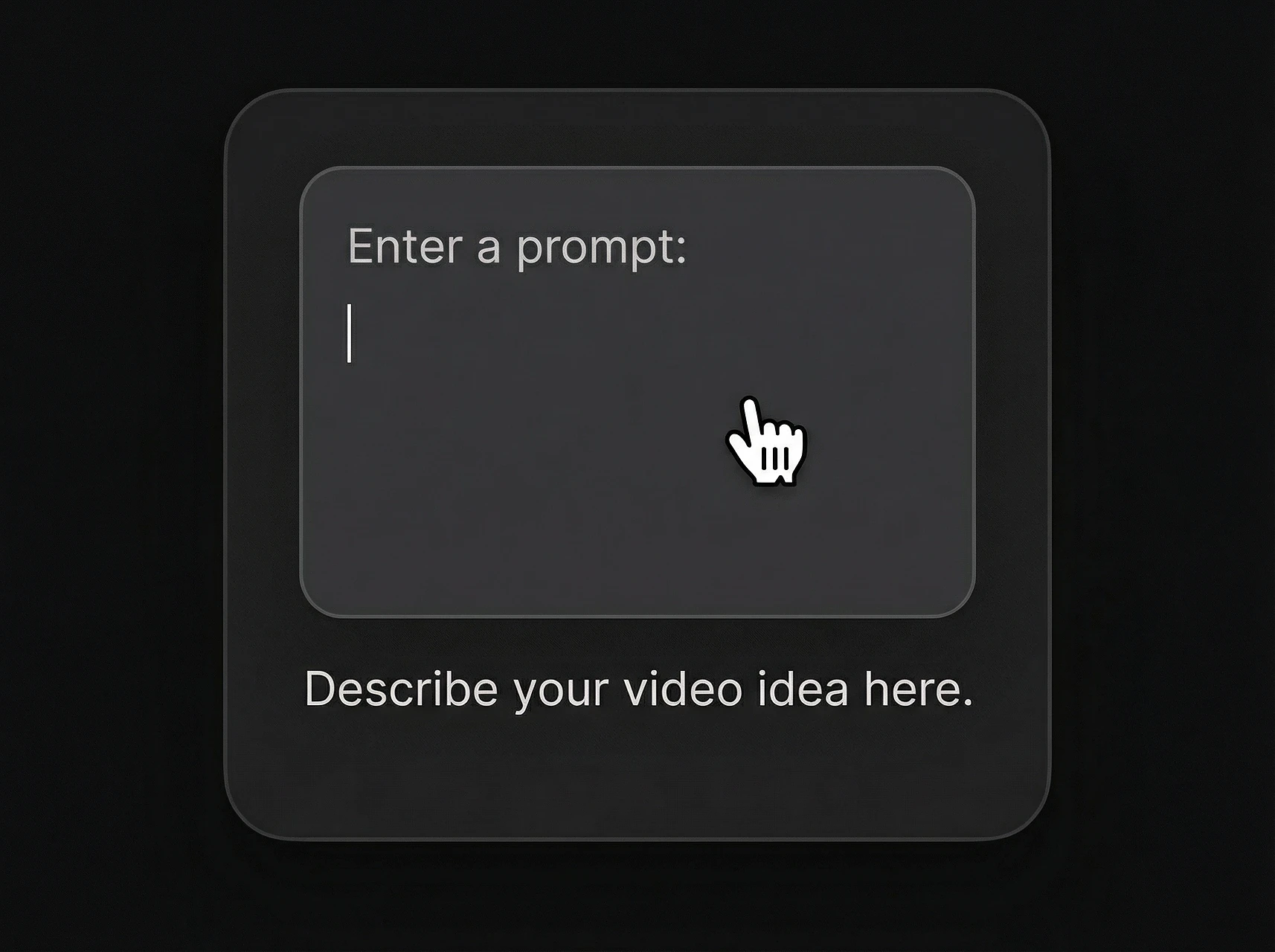 Prompt input for Gemini Omni-style AI video generation