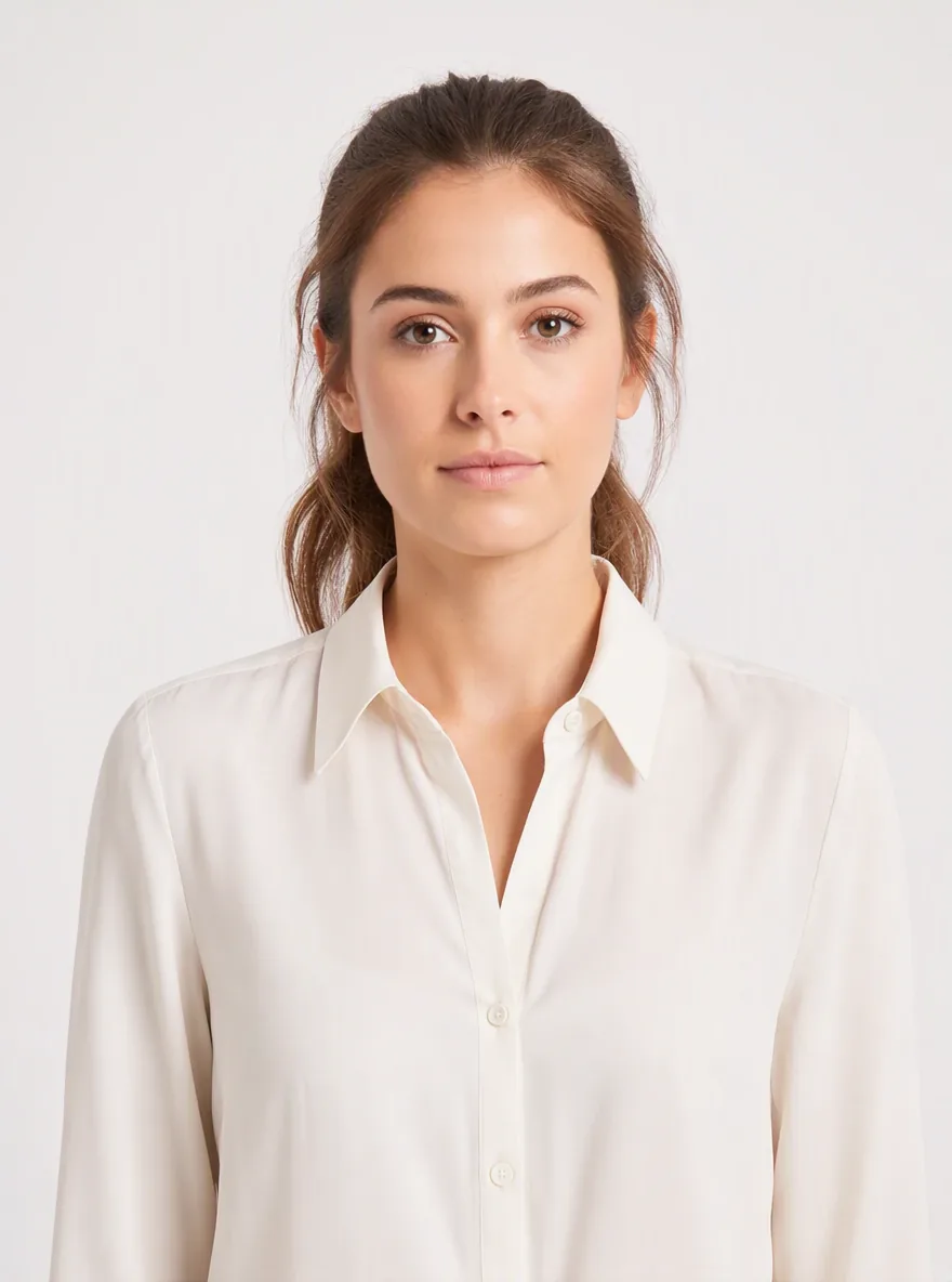 Model face photo used for virtual try on glasses