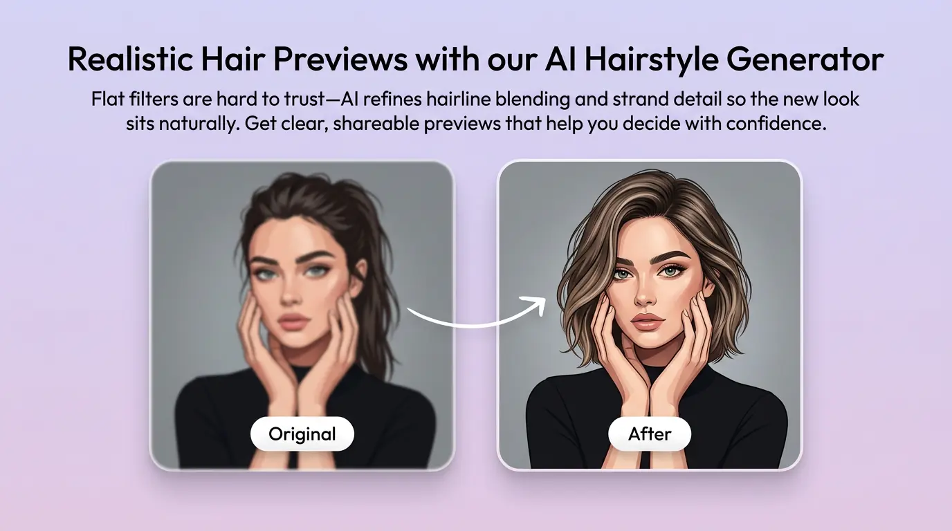 AI Hairstyle Generator benefit illustration 2
