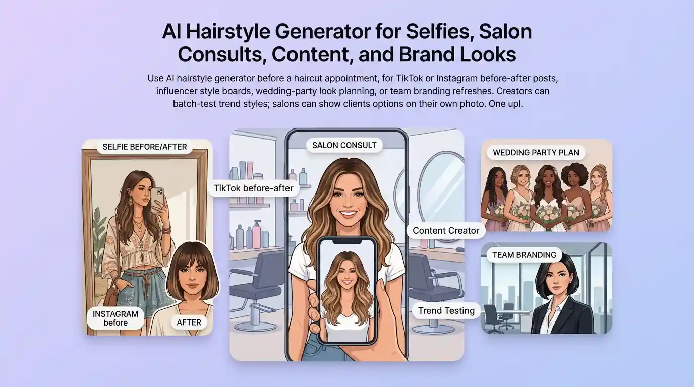 AI Hairstyle Generator benefit illustration 3