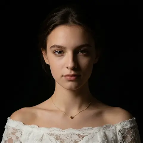Relit portrait — left