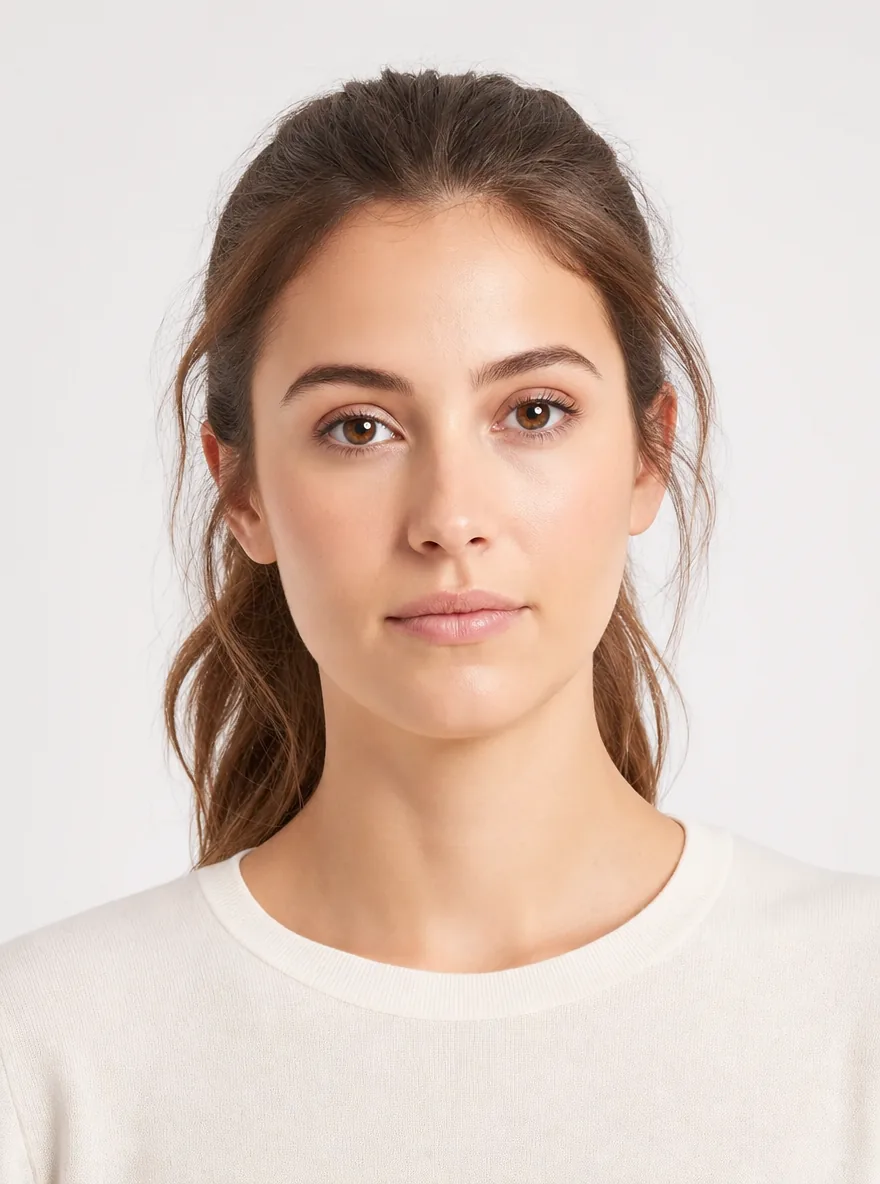 Model face photo for virtual nose ring try on