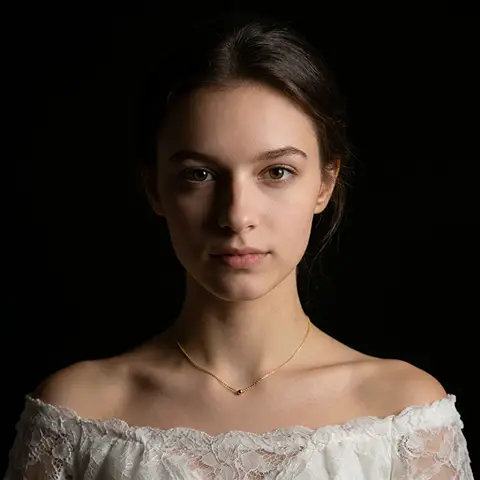 Relit portrait — right