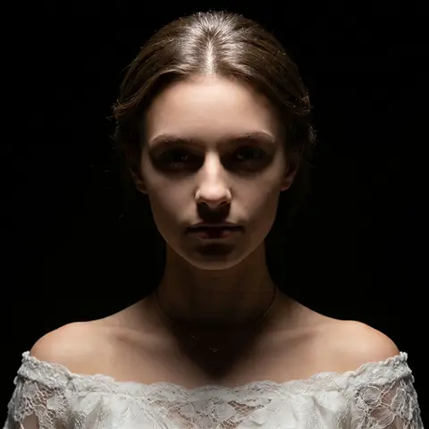 Relit portrait — top