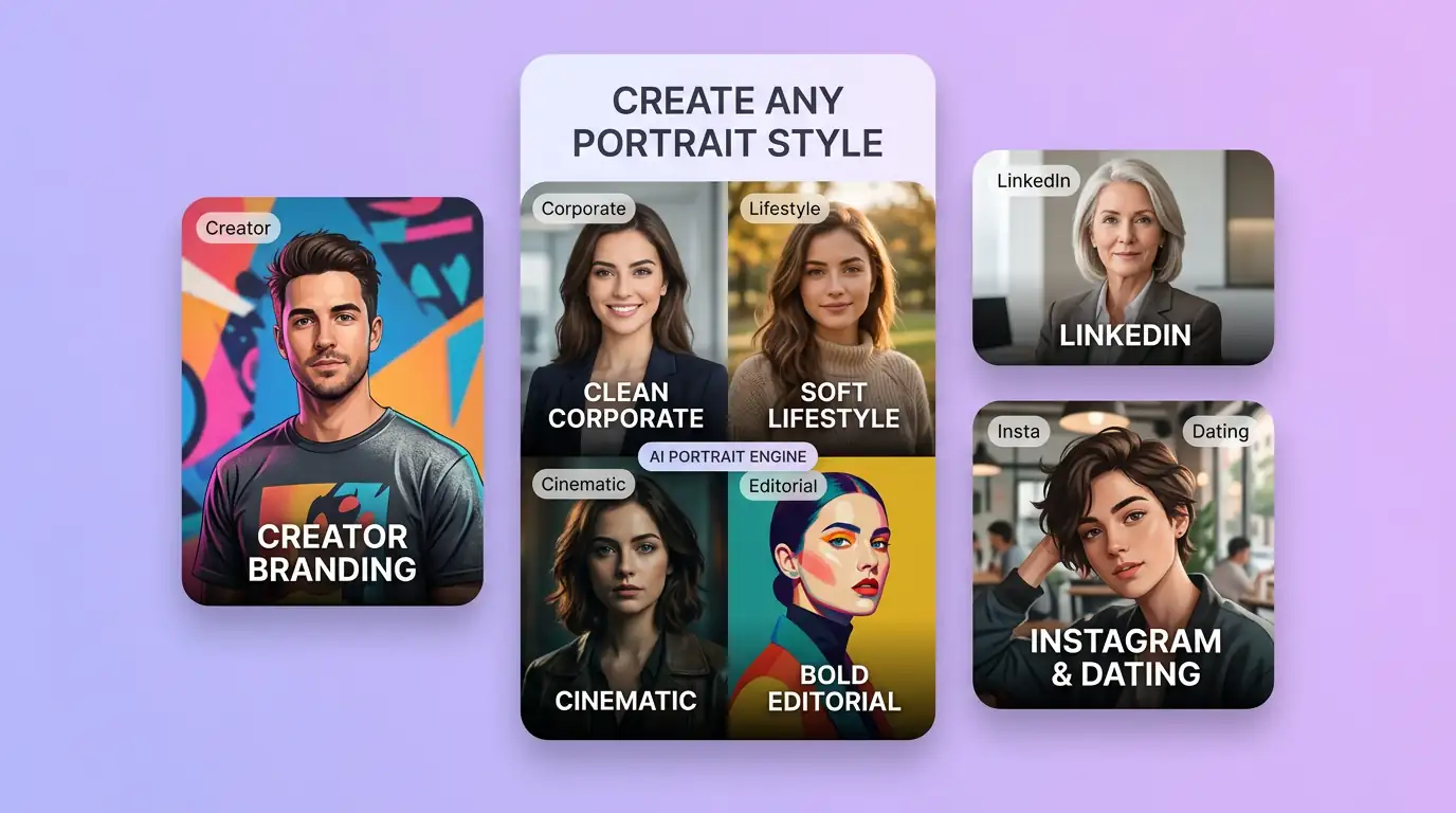 AI Portrait Generator benefit illustration 1