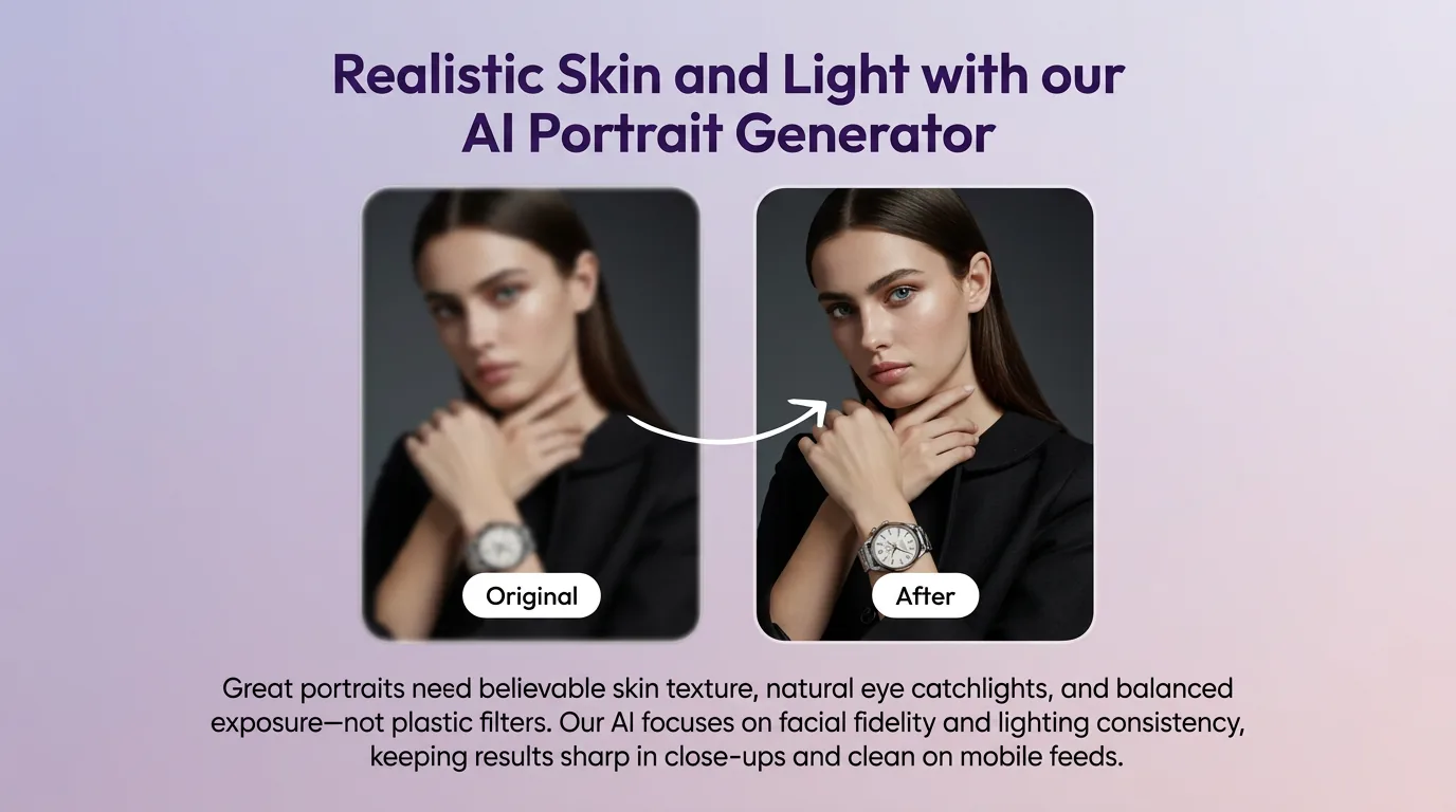 AI Portrait Generator benefit illustration 2