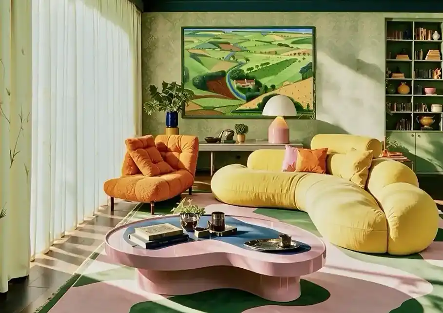 Reference living room photo for Seedream 5.0 Pro precision editing