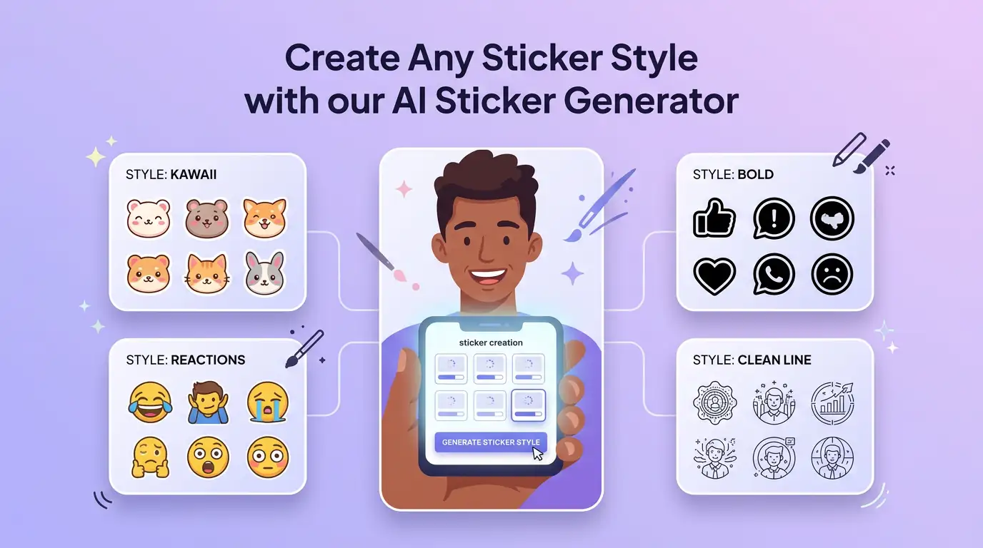 AI Sticker Generator benefit illustration 1
