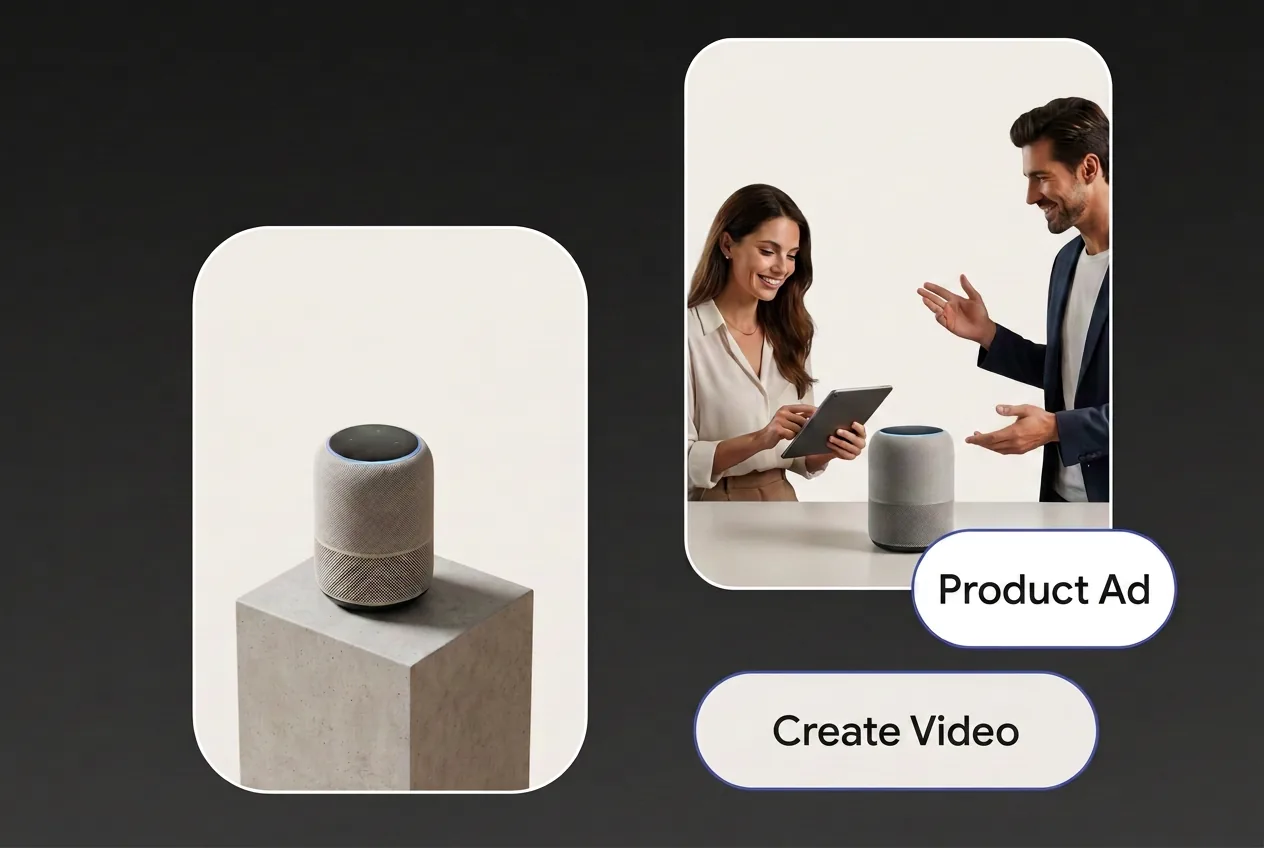 AI Product Ad Generator - product-focused video ads from URL, image, or brief.