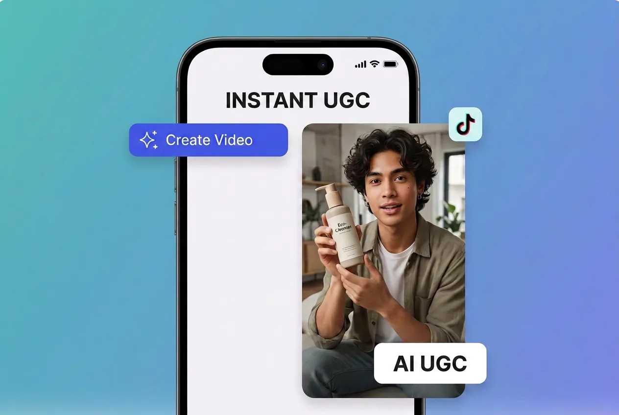 Make UGC Videos with AI - creator-style scenes with hooks, avatars, and CTAs.
