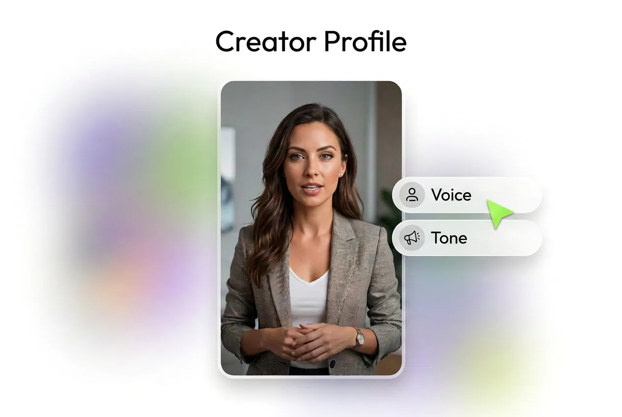 AI UGC Creator Styles - different creator styles, voices, tones, and angles.