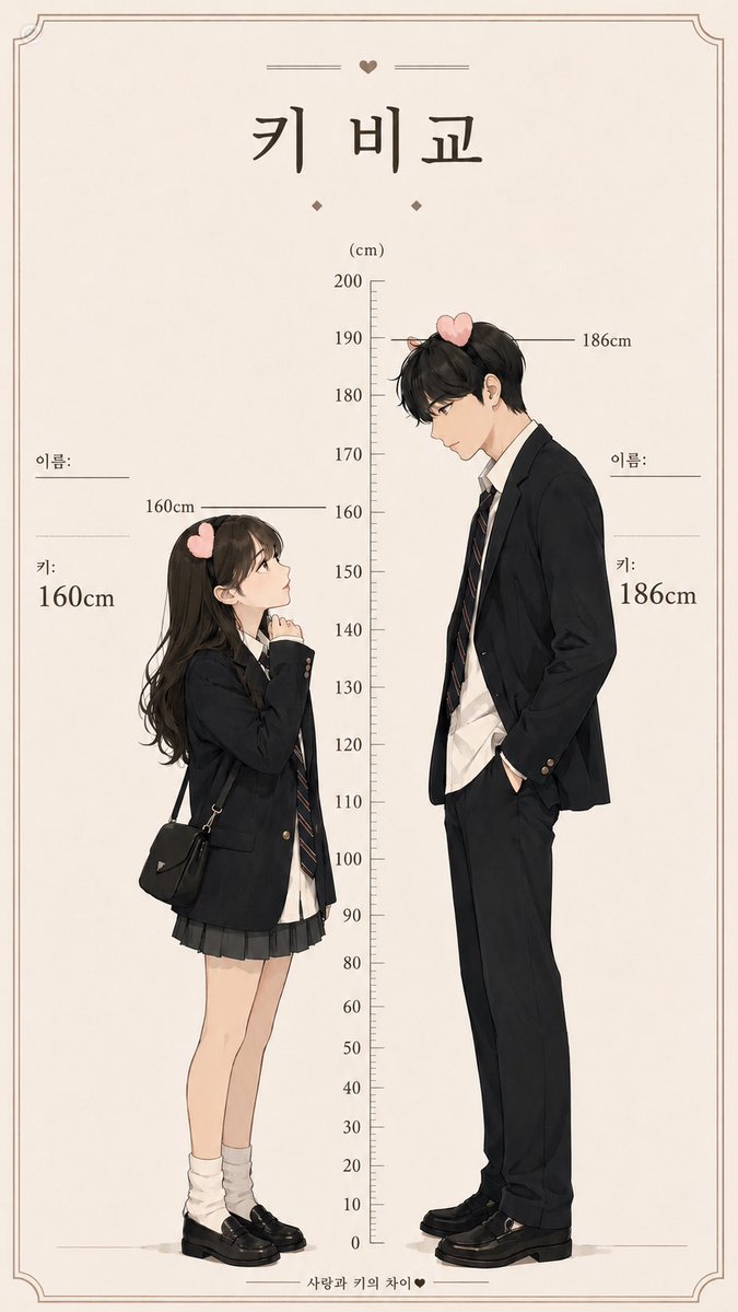 Korean-Style Height Comparison Meme