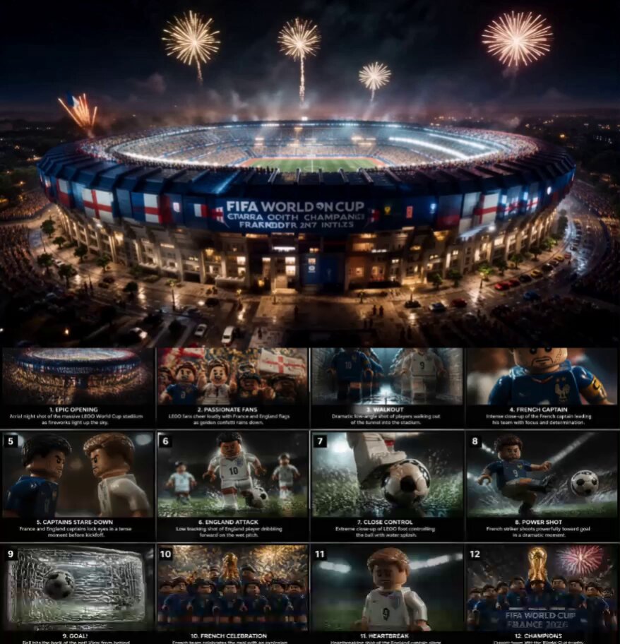 Cinematic LEGO Soccer Match Project