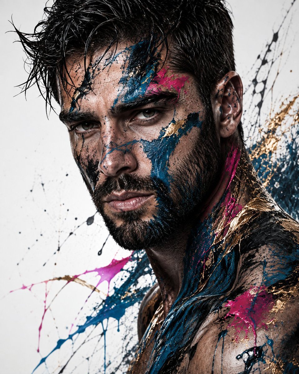 Abstract Art Editorial Portrait