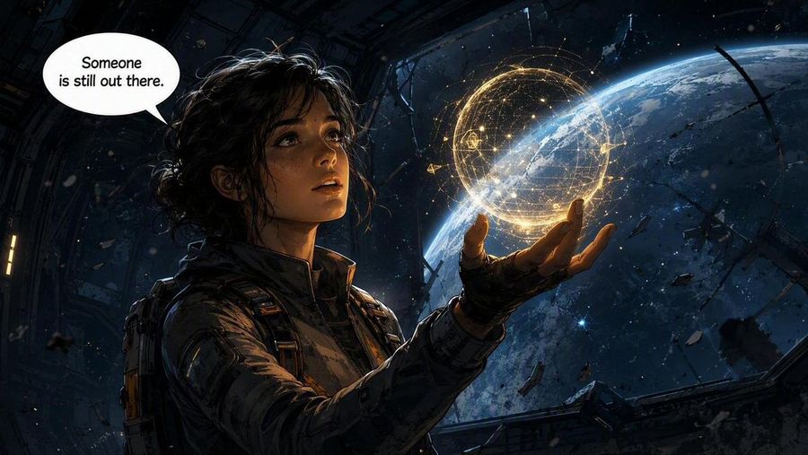 Sci-Fi Comic Storyboard Illustration