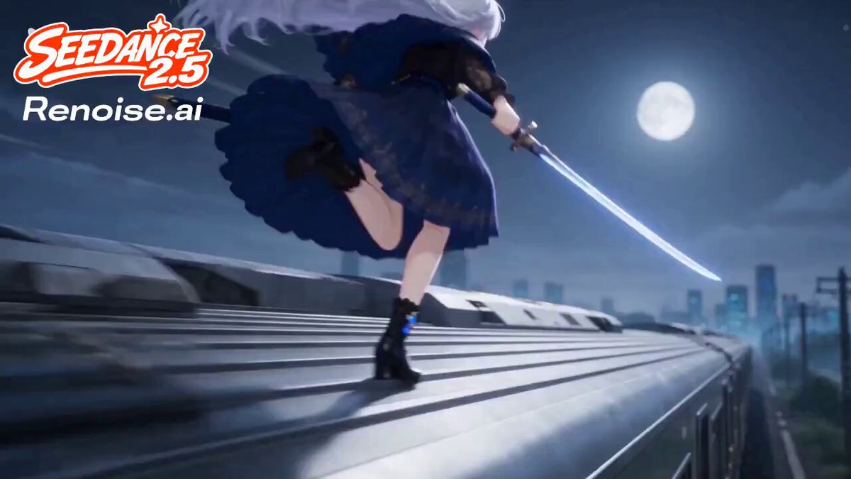 Silver Train Chase Anime Action