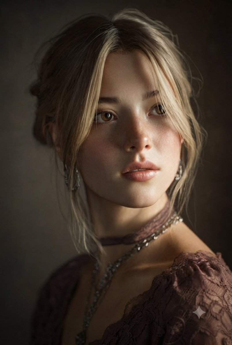 Oil Texture Studio Portrait