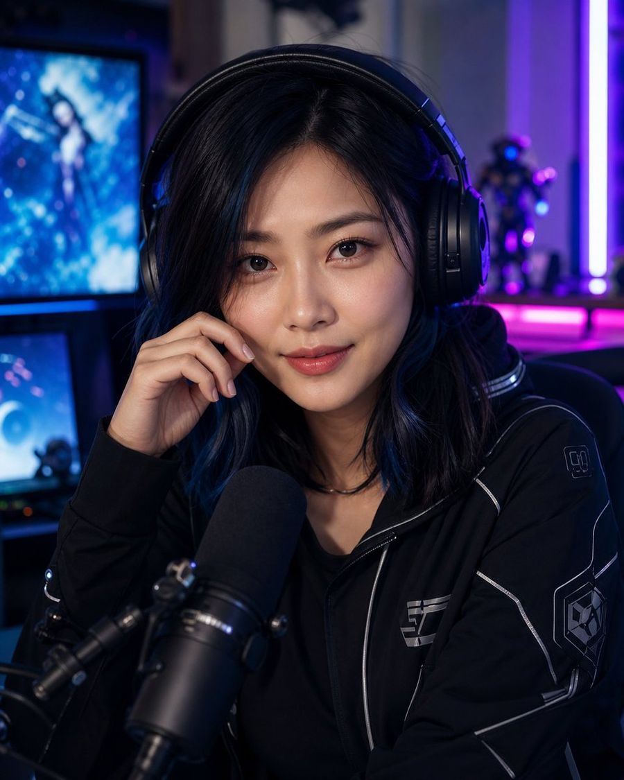 Asian Digital Blogger Portrait