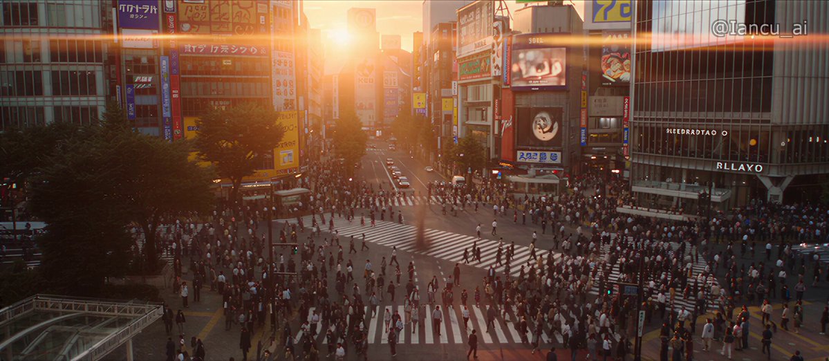 Seedance 2.5 Shibuya Fantasy Dragon Descent Prompt