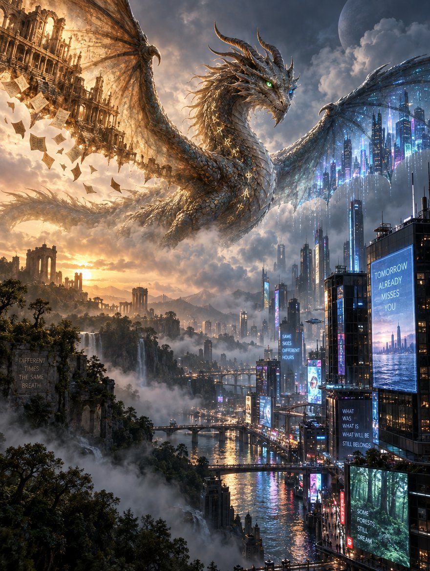 Intricate Dragon Fantasy Poem