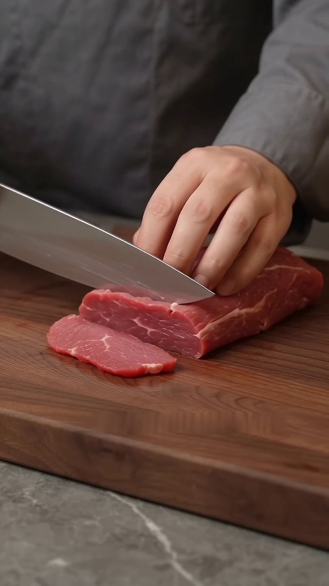 Stir-fried Yellow Beef Commercial Video Prompt