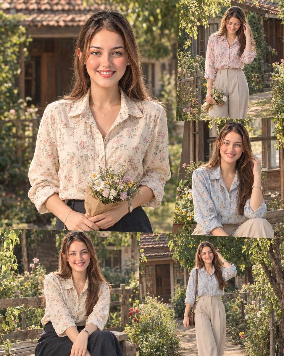 Vintage Fashion Collage Prompt