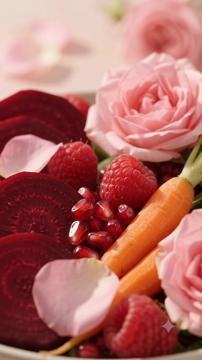 Cinematic Rose Detox Water Food Video Prompt