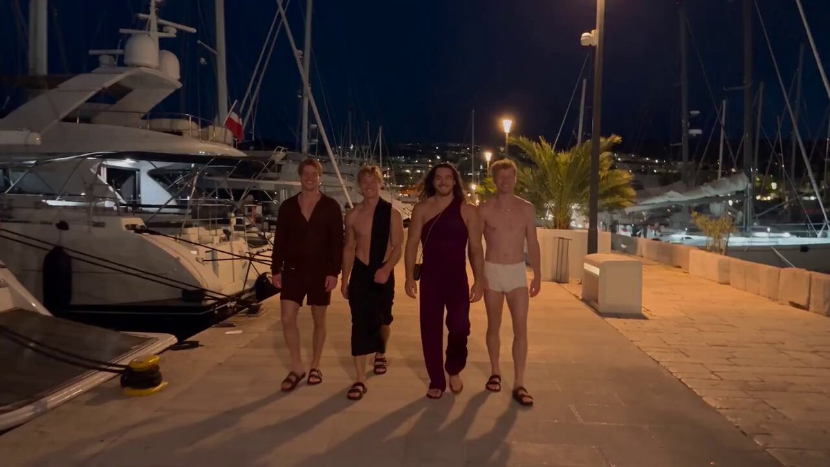 Luxury Yacht Marina Nightlife Video