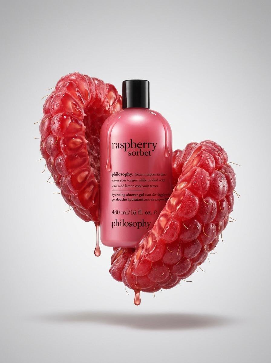 Hyper Realistic Raspberry Product Shell