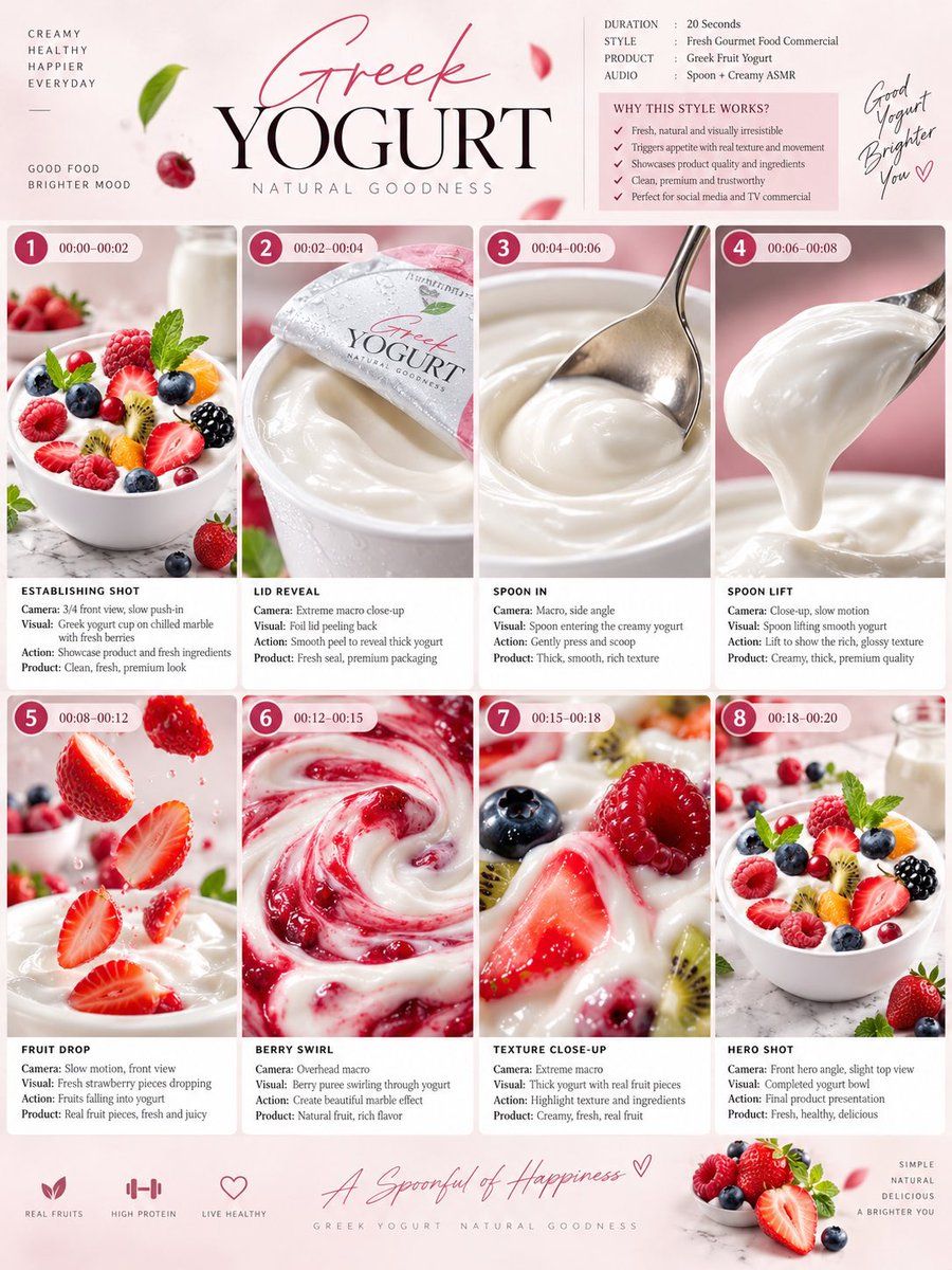 Greek Yogurt Commercial Project