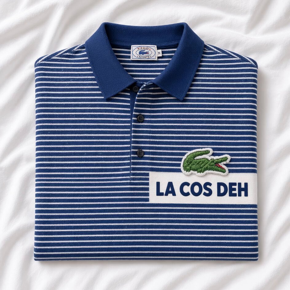 Lacoste Polo 衫静物产品摄影