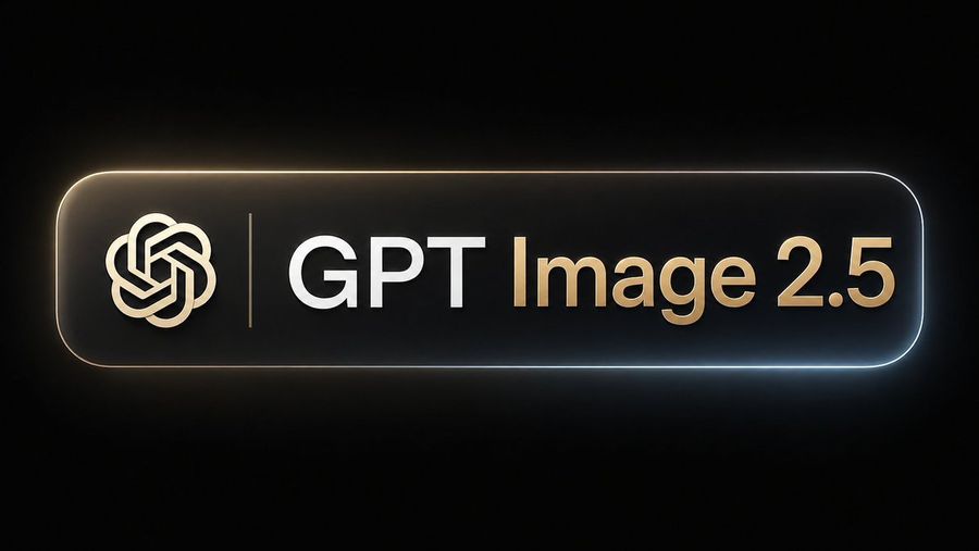 GPT Image 2.5 霓虹玻璃横幅