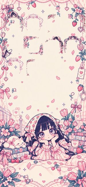 Cute Anime Girl Mobile Wallpaper