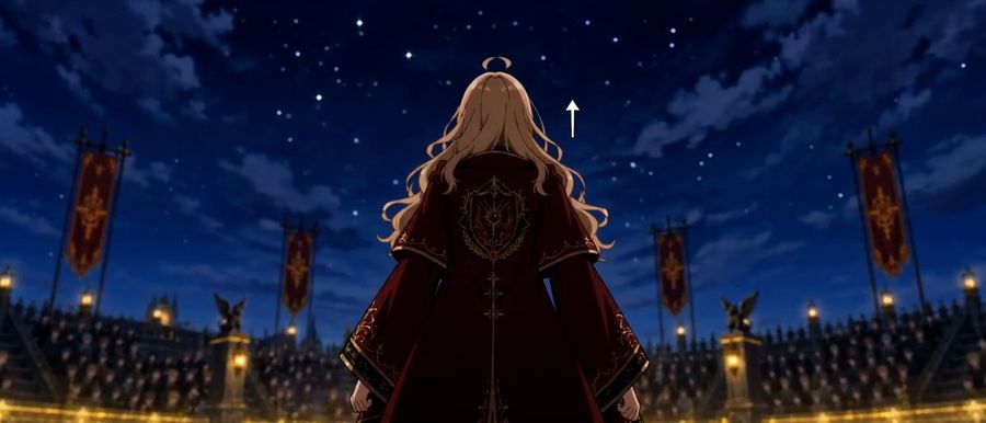 Anime Noble Facing Night Arena