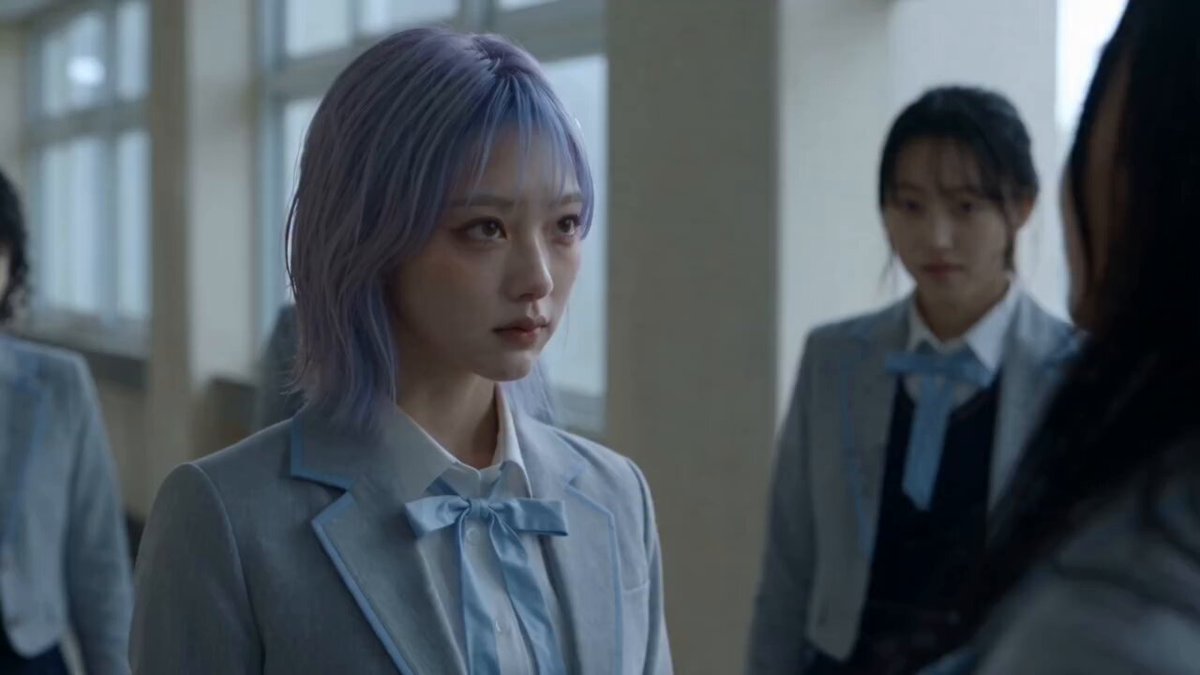 Anime-Style Campus Corridor Martial Arts Fight