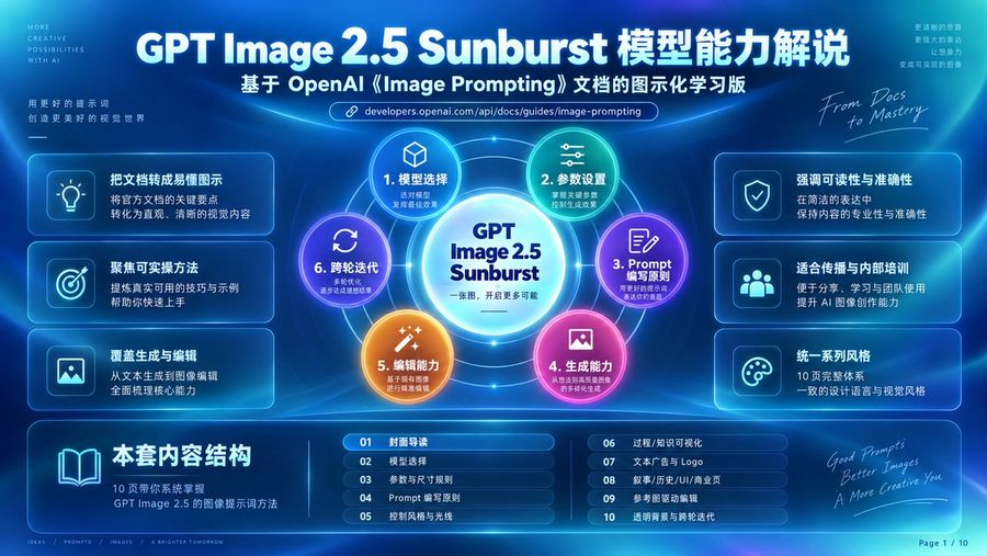 GPT Image 2.5 Sunburst 信息图