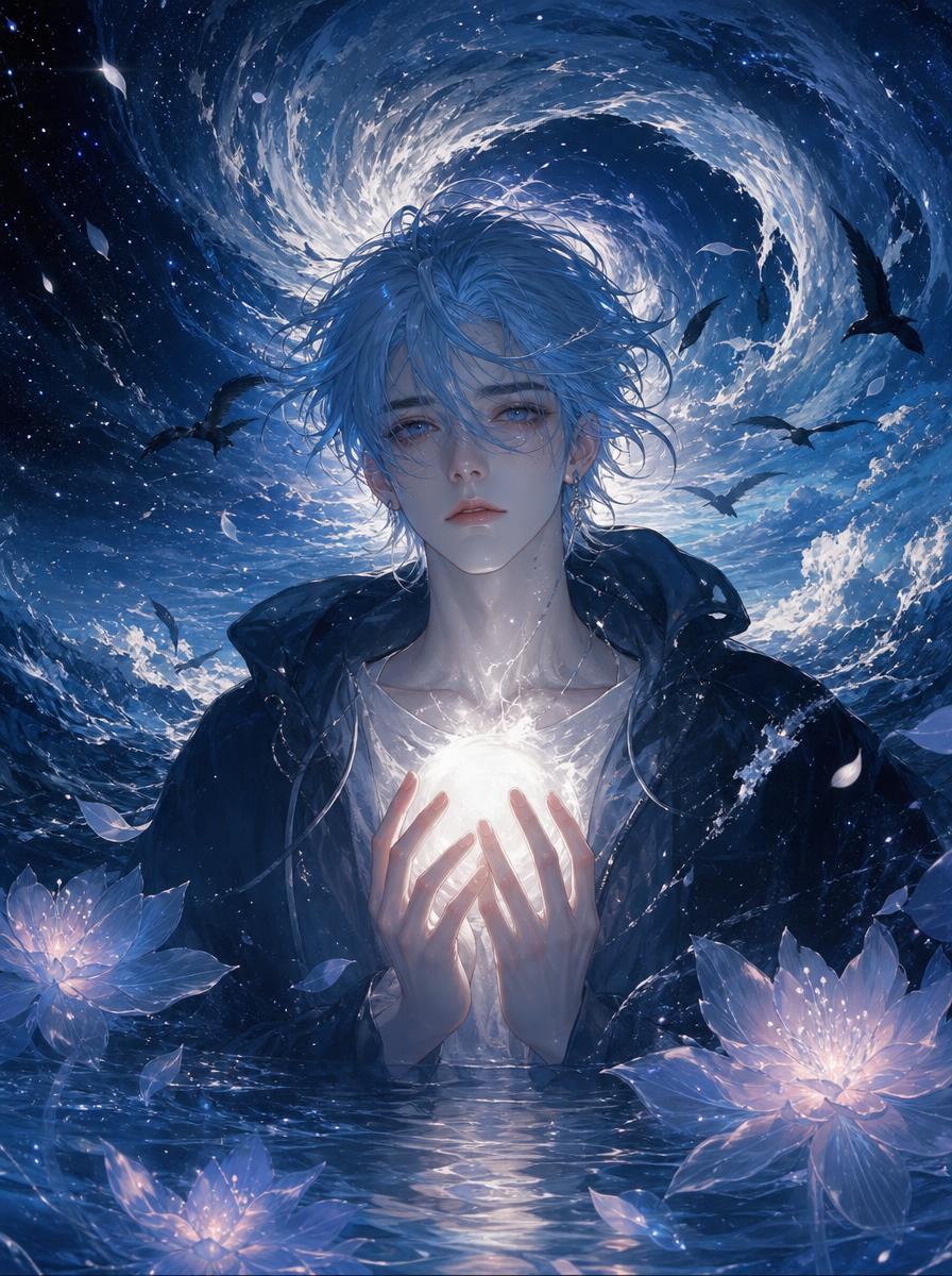 Moonlight Lotus Anime Portrait